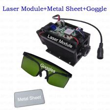 Módulo laser azul 450nm 15W com dissipador de calor para gravador cortador a laser + folha de metal comprar usado  Enviando para Brazil