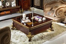 Szlachetny designerski salon klasyczne meble luksusowe lite drewno nowy stolik na sprzedaż  PL