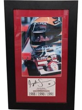 Framed ayrton senna for sale  UK