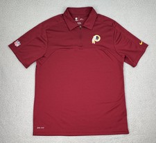Camisa polo masculina Washington Redskins M vermelha Nike em campo Dri Fit futebol comprar usado  Enviando para Brazil