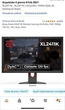 Benq zowie xl2411k usato  Italia