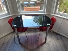 Glass extending dining for sale  WESTERHAM