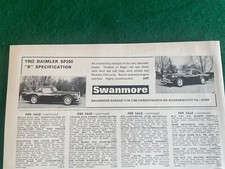1962 daimler sp250 for sale  BRISTOL