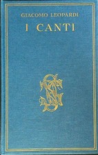 Canti leopardi giacomo usato  Italia