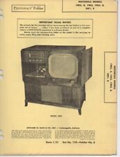 1951 MOTOROLA 19K2 SERVIÇO DE TELEVISÃO MANUAL FOTOFATO ESQUEMA 19K3 19K4 20F1 comprar usado  Enviando para Brazil