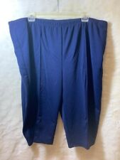 Calça de malha feminina pedal pusher, azul marinho, plus size 3XL, usado comprar usado  Enviando para Brazil