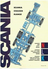 SCANIA N, L & K SERIES BUS CHASSIS ORIGINAL 1994 FÁBRICA FOLHETO DE VENDAS REINO UNIDO comprar usado  Enviando para Brazil