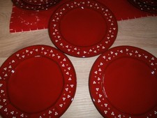 Kuchenteller rot weiss gebraucht kaufen  Glasau