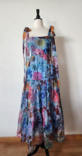 Vestido Anthropologie Maxi Novo Tamanho Pequeno XS Azul Floral Coquete Jardim Romântico comprar usado  Enviando para Brazil