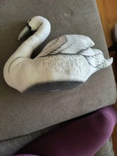 Usado, Travesseiro decorativo de pelúcia vintage grande de pelúcia de pássaro ganso cisne selvagem 15x13 comprar usado  Enviando para Brazil