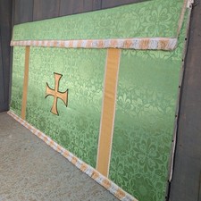 Bright green damask for sale  BETCHWORTH