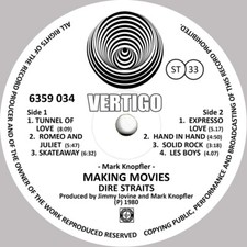 Dire Straits. Repro record label sticker. Making Movies. Vertigo Swirl comprar usado Dire Straits. Repro record label sticker. Making Movies. Vertigo Swirl comprar usado  Enviando para Brazil