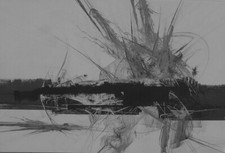 Abstrakt 120x80cm schwarz gebraucht kaufen  Delitzsch