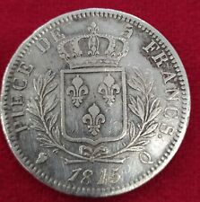 Francia 5 Francos. Plata Luis XVIII 1815 Q ( PERPIGNAN) comprar usado  Enviando para Brazil
