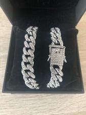 Collana cubana rodio usato Collana cubana rodio usato  Novara