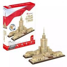 Puzzle 3D 144 elementy. Pałac Kultury i Nauki, używany na sprzedaż  PL