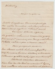 Duke wellington handwritten for sale  LONDON