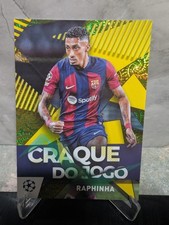 RAPHINHA #/50 GOLD CRAQUE DO JOGO 2023-24 Topps UEFA CARNAVAL BRÉSIL BARCELONE comprar usado  Enviando para Brazil