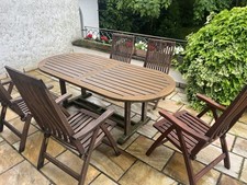 Gartenmöbel teakholz 6sitze gebraucht kaufen  Neuwied