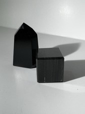 Black obsidian cube for sale  Highland