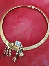 Collier panthere fantaisie d'occasion  Valleiry
