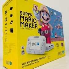 Usado, Conjunto de console Nintendo Wii U Super Mario Maker corpo branco 32GB raro Japão comprar usado  Enviando para Brazil