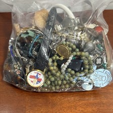 Lote misto de bolsa de joias moda mistério 3 lb moderna vintage artesanato quebrado revenda Wea comprar usado  Enviando para Brazil