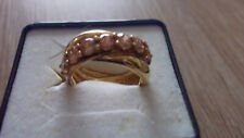 Goldfarbener ring schräg gebraucht kaufen  Neustadt an der Weinstraße