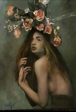 Dipinto olio tela usato  Villachiara