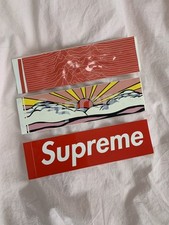 Adesivos com logotipo da caixa Supreme Roy Lichtenstein Joy Division, usado comprar usado  Enviando para Brazil