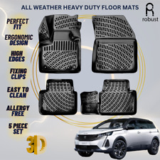 Tapetes forros de assoalho para Peugeot 5008 2020-2024 tapetes de carro 3D resistentes para todas as condições climáticas comprar usado  Enviando para Brazil