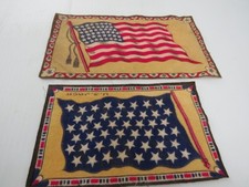 Usado, 2 tapetes antigos de feltro para tabaco bandeira dos EUA e bandeira dos EUA comprar usado  Enviando para Brazil
