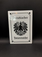 Emailleschild schild preußisc gebraucht kaufen  Porta Westfalica
