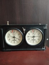 Relógio de xadrez Jantar vintage URSS torneio soviético preto baquelite comprar usado  Enviando para Brazil