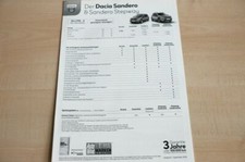 236481) Dacia Sandero + Stepway - Preisliste & Extras - Prospekt 09/2018 comprar usado  Enviando para Brazil