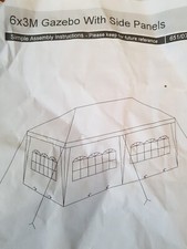 3x6m gazebo marquee for sale  READING