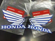 Usado, 2 peças PARA HONDA WING ADESIVO TANQUE DE COMBUSTÍVEL ÓLEO DECALQUE EMBLEMA CARENAGEM BRANCO AZUL 90mm comprar usado  Enviando para Brazil