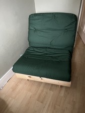 Single futon green for sale  WORTHING