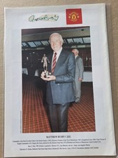Matt busby manchester for sale  SOUTHPORT
