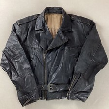 Vintage leather biker for sale  ROYSTON