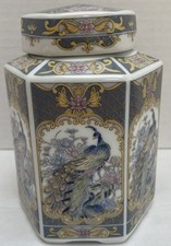 Oriental porcelain hexagonal for sale  UK