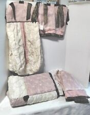 Conjunto de Roupa de Cama Berço Cocalo Baby Daniella Rosa Malva Marrom Marfim 4 Peças, usado comprar usado  Enviando para Brazil