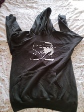 Black campervan hoodie for sale  BANSTEAD