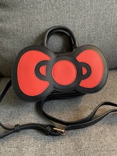 Bolsa de mão Loungefly Hello Kitty grande laço vermelho preta tiracolo RARA comprar usado  Enviando para Brazil