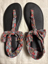 Sandálias Sanuk Yoga Mat Ella tamanho 10 azul estampa floral sapatos comprar usado  Enviando para Brazil