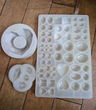 LOTE USADO 3 PÇS MOLDE DE SILICONE RESINA EPÓXI COMO ESTÁ luz de chá coração PRECISA DE LIMPEZA comprar usado  Enviando para Brazil