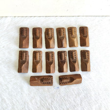 Moldes decorativos de madeira vintage feitos à mão para biscoitos doces primitivos 14 peças W308 comprar usado  Enviando para Brazil
