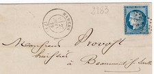 Letter with stamp d'occasion  Expédié en Belgium