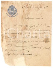 1883 napoli lettera usato  Milano