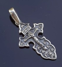 Pingente cruz de prata esterlina 925 crucifixo Jesus Cristo, peso 1,70 gramas. comprar usado  Enviando para Brazil